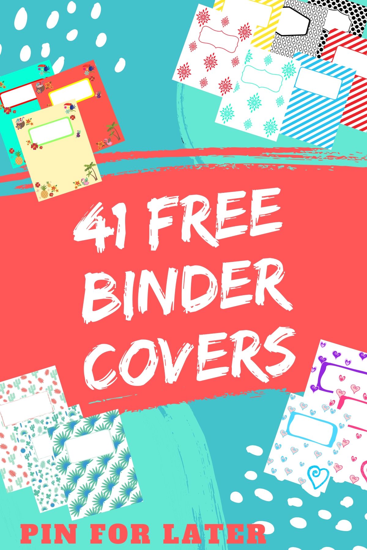 41 Free Printable Binder Covers - The Peculiar Green Rose