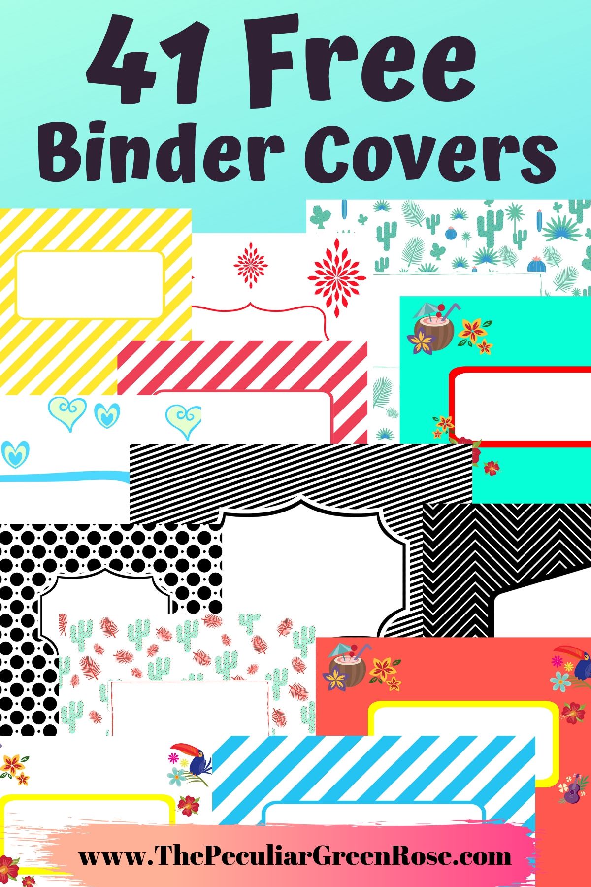 printable binder cover inserts