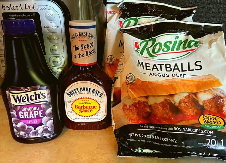 Instant Pot BBQ Meatballs - The Peculiar Green Rose