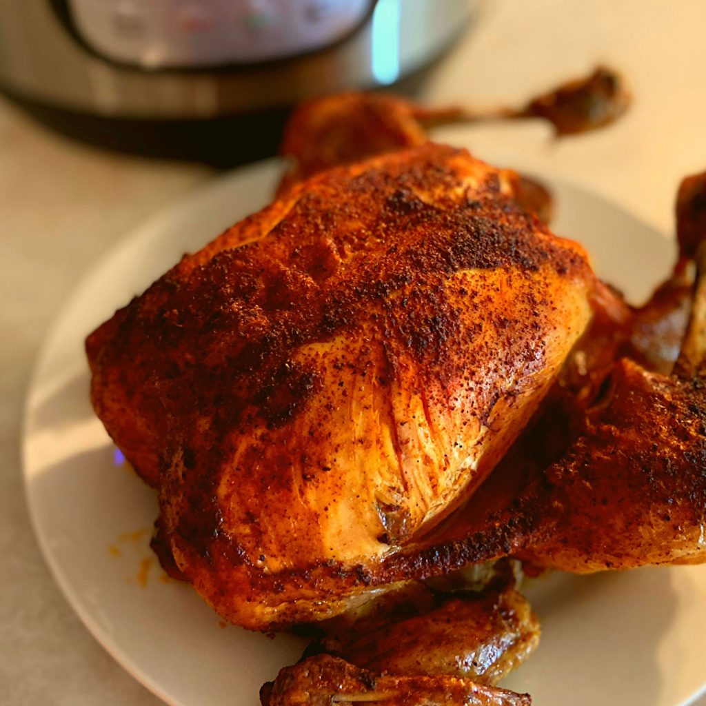 Duo Crisp with Ultimate Lid Multi-Cooker + Air Fryer – Roasted Herb Chicken  – Instant Pot Recipes