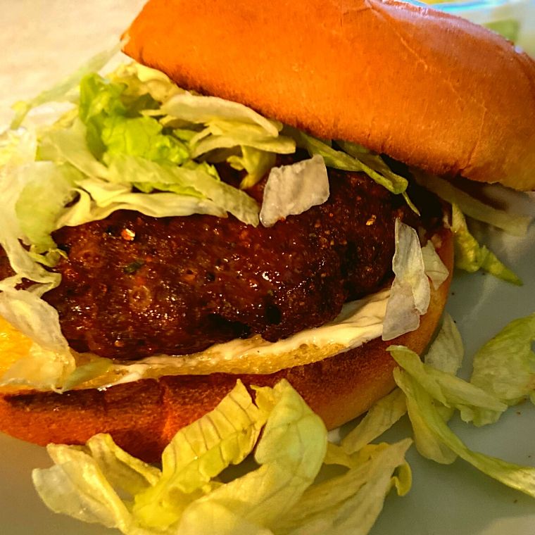 https://www.thepeculiargreenrose.com/wp-content/uploads/2020/06/A-Instant-Pot-BBQ-Hamburger-with-lettuce-on-a-grey-plate..jpg