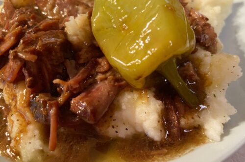 Mississippi Pot Roast on a white plate