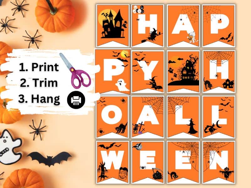 A Free Halloween printable Banner pdf