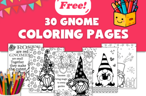 Gnome Coloring Pages on a desktop