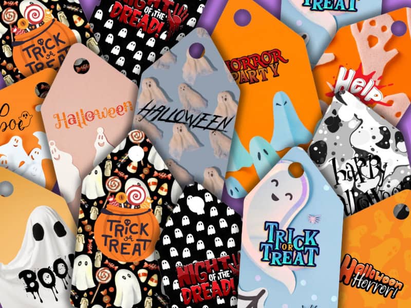 Free Ghost Halloween Gift Tags Printable