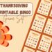 Thanksgiving Printable Bingo