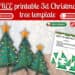 Free Printable 3D Christmas Tree Template