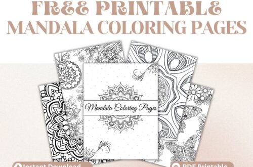 A collection of free printable mandala coloring pages