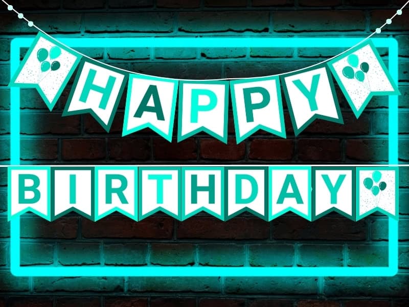 Happy Birthday Banner PDF