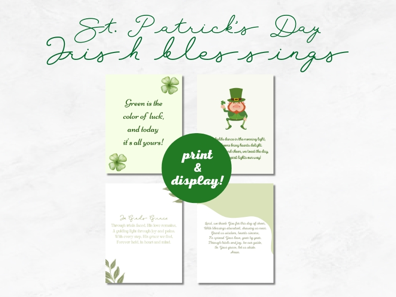 Printable st patricks day irish blessings